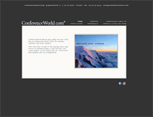 Tablet Screenshot of conferenceworld.com